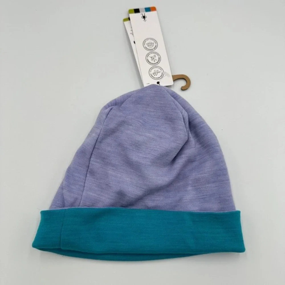 Smartwool Kids Thermal Reversible Cuffed Beanie‎ Purple Mist Heather SW018019A17